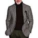 2025 Popular Men's Casual Suit Fashionable Business Top Single Breasted Slim Fit Grid_viptrois.com