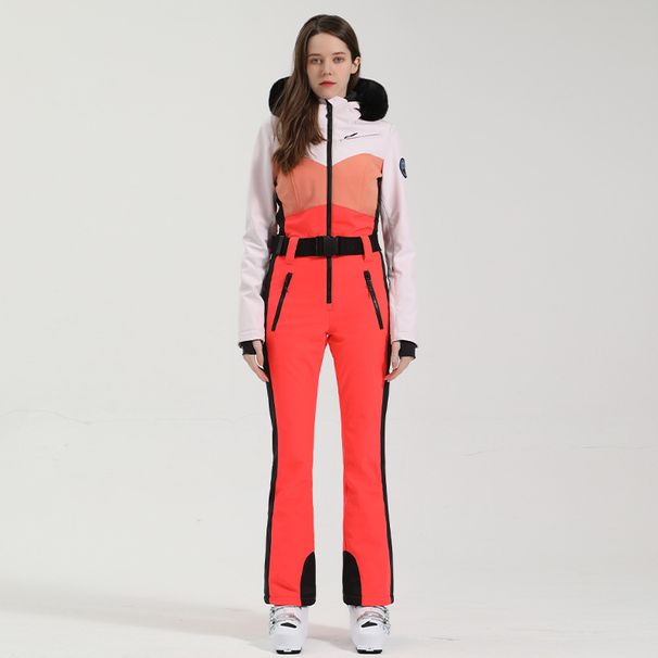 Men's Clothing Double Board Ski Suit Women's One Piece New Waterproof Warm Stitching Waist Ski Suit Ski Equipment_viptrois.com