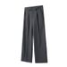 Men's Clothing Spring And Summer New TR Pleated A Line Casual Wide Leg Loose Straight Casual Trousers Men's Cleanfit Trend_viptrois.com