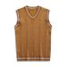 Men's Clothing Autumn And Winter Foreign Trade New Men's Thin V Neck Vest Vest Men's Casual Slim Knitted Vest Vest_viptrois.com