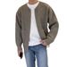Men's Casual Knit Cardigan Sweater - Soft Loose Fit Long Sleeve Open Front Pullover For Fall Winter (Dark Blue, Gray, Beige, Khaki, Black)_viptrois.com