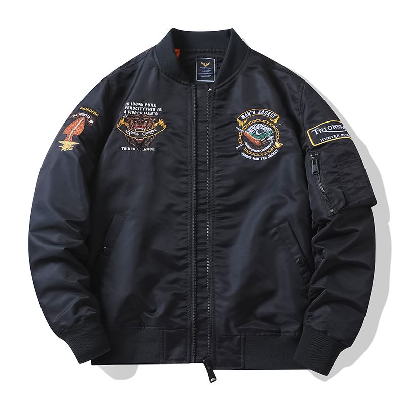 Men's Clothing street fashion handsome loose leather jacket men's motorcycle suit handsome boys pilot jacket_viptrois.com