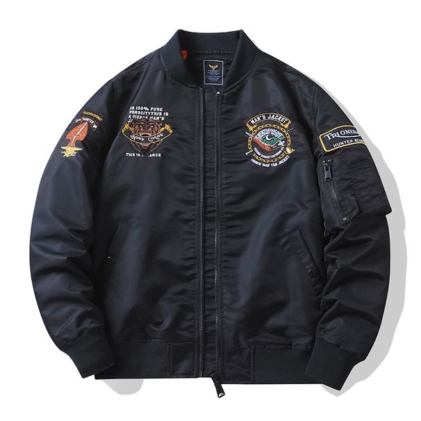 Men's Clothing street fashion handsome loose leather jacket men's motorcycle suit handsome boys pilot jacket_viptrois.com
