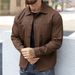 Men's Clothing High Quality Texture Fashion Casual Shirt Lapel Cardigan_viptrois.com