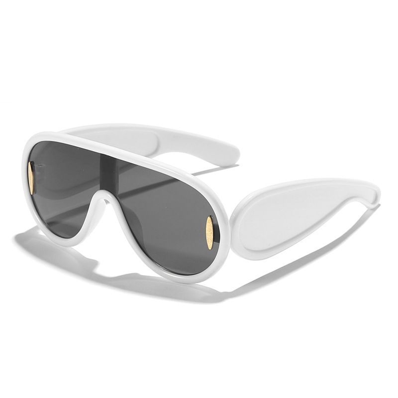 Kid's Clothing Children's Sunglasses Internet Celebrities' Same Style One Piece Large Frame Toad Glasses Personality Hip Hop Children's Sunglasses_viptrois.com