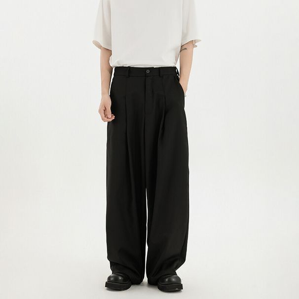 Men's Clothing High Quality Suit Pants Men Straight Loose New Spring And Summer Trendy Casual Suit Pants Men Pants Teenagers_viptrois.com