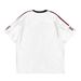 Jersey Loose Short T-shirt For Men And Women 2024 Summer New High Street American Style Off Shoulder Half Sleeved Top_viptrois.com
