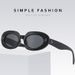 Men's Sunglasses Retro Men's Rice Nail Sunglasses Black Oval Glasses Elegant Fashion Trend Women's Sunglasses_viptrois.com