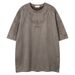 Men's Clothing Summer Street Suede Thorn Embroidery Short Sleeved T Shirt For Men And Women Retro Hiphop American High Street Half Sleeve Trend_viptrois.com