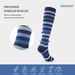 New breathable compression socks Athleisure pressure calf socks matching striped leg socks_viptrois.com
