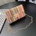 Women's Bags Sweet Style Fashion Straw Double Head Lock Shoulder Bag Summer New Style Trendy All Match Commuter Chain Messenger Bag_viptrois.com