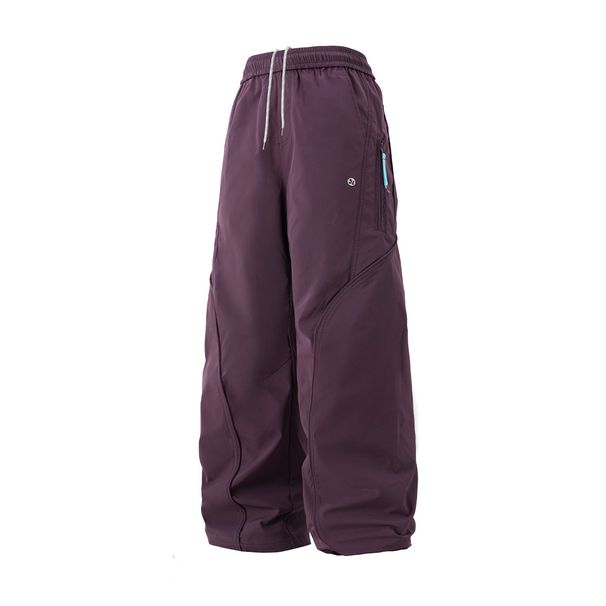 Men's Clothing Outdoor Water Repellent Casual Pants Men's Autumn Straight Leg Machete Pants Zipper Contrast Color Ribbon Split Sports Trousers_viptrois.com