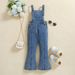 Children's Clothing Girls' Overalls Fashionable Children's Suspenders Denim Flared Pants Children's Pants_viptrois.com