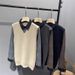 Men's Clothing Shirt sweater two piece suit autumn and winter men's tops 2024 new knitted sweater men's plaid tops jacket men_viptrois.com