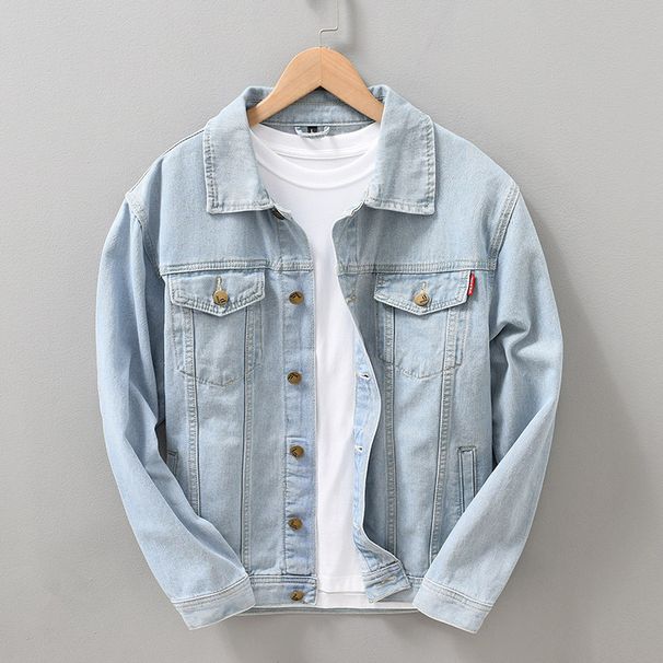 Men's Clothing Heavyweight Denim Jacket For Men Spring And Autumn Loose Trendy Brand Handsome Japanese Workwear Jacket_viptrois.com