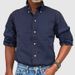Men's Clothing Men's Business Casual Shirt – Vintage Washed Cotton Blend – Slim Fit Button Down (S-3XL)_viptrois.com