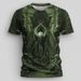 Men's Clothing Men's Skull Monster T Shirt Short Sleeve Outdoor Moisture Wicking Pure Cotton Top_viptrois.com