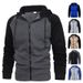 Cross Border New Coat Autumn And Winter European And American Men's Color Matching Fashion Raglan Sleeve Sweatshirt Men's Casual Sports Top_viptrois.com