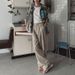 Men's Clothing Casual Pants Men's Summer Loose Wide Leg Pants Korean Commuting Drape Mopping Trousers_viptrois.com