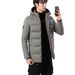 Autumn And Winter New Coat Middle-aged Men's Thickened Cotton Clothes Removable Hat Cold-proof Outer Cotton Clothes_viptrois.com