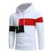Men's Clothing autumn and winter men's fashion color matching sweatsh men's color matching hoodie hot sales_viptrois.com