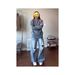 Pure Gray Double Zipper Cardigan Sweater For Men, Autumn Cleanfit Lazy Style Knitted Sweater, American Stand Collar Jacket_viptrois.com
