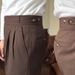 High Waist Gurkha Trousers For Men - Straight Cut, Comfortable & Stylish Office Casual Pants With Button Detail (Black, Dark Brown, Khaki)_viptrois.com