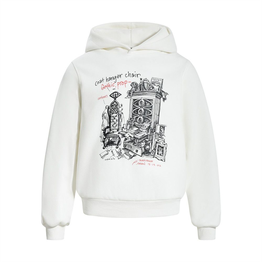 Cartoon Creative Hooded Sweatshirt Men's Spring And Autumn Loose Casual American High Street Ins Pullover Sports Hoodie_viptrois.com