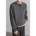 Monochrome Man- Autumn Winter New Knitted Sweater Men's Henley Collar High-End Coat British Business Warm Foreign Trade Wholesale_viptrois.com