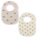 2pcs/set Waterproof Baby Bibs Cotton Infant Feeding Bib Newborn Burp Cloths Bandana for Kids Boys Girls Soft Saliva Towel_viptrois.com