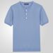 Summer New Knitwear Round Neck Short Sleeved Woolen T-shirt Men's SY0160_viptrois.com