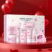 Sakura Skin Care Set, Skincare Gift With Serum, Cleanser, Essence Toner, Eye Cream, Tie, Hair Clip, Facial Cleansing_viptrois.com