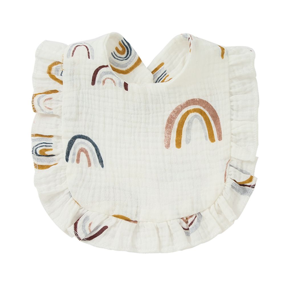 Newborn Bibs Infant Burp Cloths Baby Stuff Feeding Drool Bandana Saliva Towel Toddler Ruffle Floral Bib Baby Accessories_viptrois.com