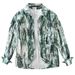 Tie Dye Dark Button Long Sleeved Shirt For Men, Fashionable And Versatile, Artistic And Casual Loose Top_viptrois.com