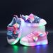 New Spring And Autumn Sneakers For Children, Canvas Shoes, LED Luminous Shoes For Children Aged 1 6, Sports Casual Shoes For Girls_viptrois.com