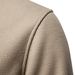 Men's Fleece-Lined Waffle Knit Baseball Collar Sweatshirt - Soft & Warm Pullover For Casual Wear (White, Navy, Black, Khaki, Denim Blue)_viptrois.com