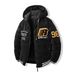 Padded-on Men's American Embroidery Down Cotton Loose Removable Hat Double-sided Wearing Hooded Padded Jacket Men_viptrois.com