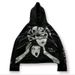 Street Dark Ins Hoodie Patchwork 3D Heavy Industry Printing Loose Pullover Sweater Jacket European And American Style Loose Type_viptrois.com