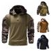 Men's Clothing New Long Sleeved T Shirt Men's Special Forces Work Uniform Training Camouflage Uniform Stretch Breathable Men's Hooded T Shirt_viptrois.com