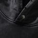 American Street Style Rose Letter Men's Ins Niche Loose Frayed Washed Vintage Hoodie_viptrois.com