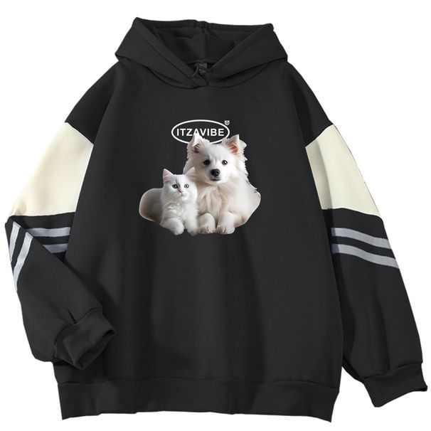 American Style Color Block Sweatshirt For Men, Loose Fit, Niche Design With Wine Glass Print, Pullover Outerwear, Cool_viptrois.com