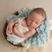 Newborn Photography Props Article Wool Blanket Baby Accessories For Knitted Wrap Shooting Outfit Session Months Birth Clothes_viptrois.com
