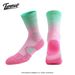 Gradient basketball socks for men and women, professional practical towel bottom thickened mid length sports fitness running socks_viptrois.com