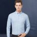 Cotton Men's Long Sleeve Shirt Spring And Autumn Oxford Spinning Cotton Shirt Men's Middle-aged Youth Casual Slim-fit Large Size Inch Shirt_viptrois.com
