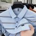 Men's Clothing Summer Casual Lapel Striped Real Pocket Short Sleeved Polo Shirt Middle Aged Men's Dad Wear Thin T Shirt Tops Men_viptrois.com