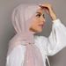 Apparel Accessories supply single color pearl chiffon chain scarf gypsophila hot diamond high quality chiffon long scarf wholesale YW70_viptrois.com