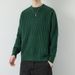 Cross-Border Source Fashion Jacquard Round Neck Thick Knit Sweater For Men Winter New Youth Thickened Warm Base Shirt_viptrois.com