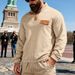 Cross-border Autumn And Winter Men's Loose American Heavy Ami Kaji Tooling Outdoor Henry Stand-up Collar Contrasting Color Buckle Sweater_viptrois.com