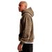 Men's Clothing Men's Loose Fit Leopard Print Hooded Sweatshirt With Pockets - Long Sleeve Casual Pullover (Brown/Black)_viptrois.com