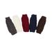 Unisex Knitted half-finger gloves women's short fingerless cuff pair warm double diamond check gloves_viptrois.com